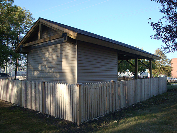 arbor daycare daycare playground enclosed by cedar fence shelter with built in shed bed arbor daycare daycare playground enclosed by cedar fence shelter with built in shed bed