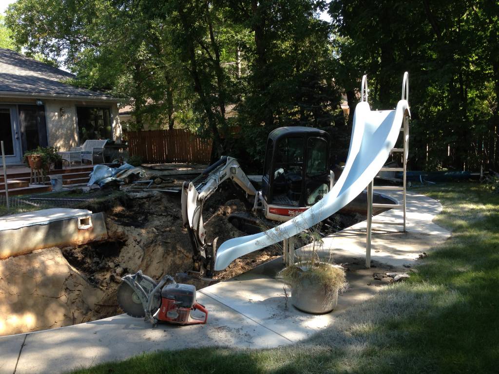 Back yard renovation | Swimming Pool Removal