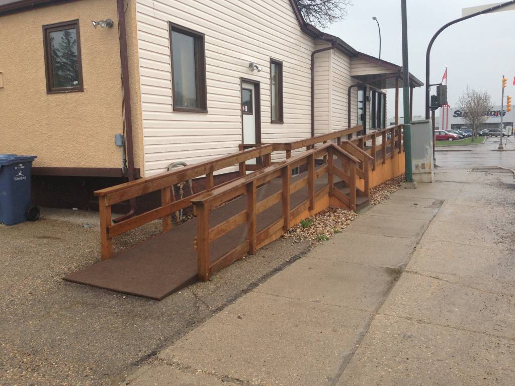 where form meets function: wheel chair ramp in Winnipeg