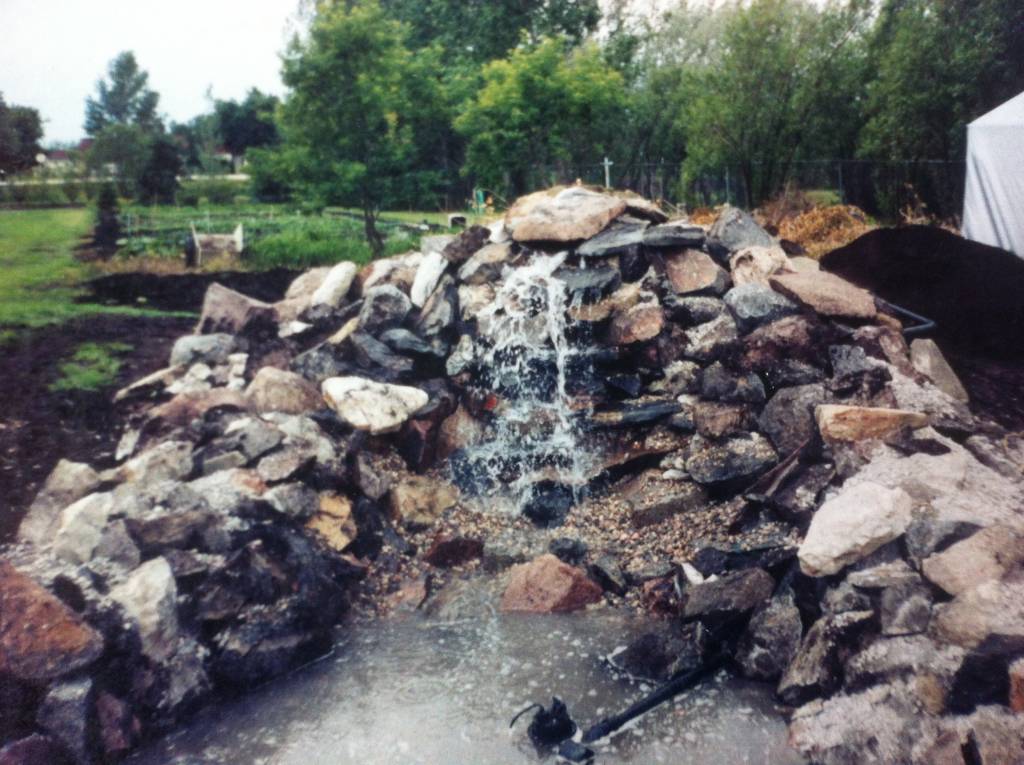 Backyard Waterfall Winnipeg