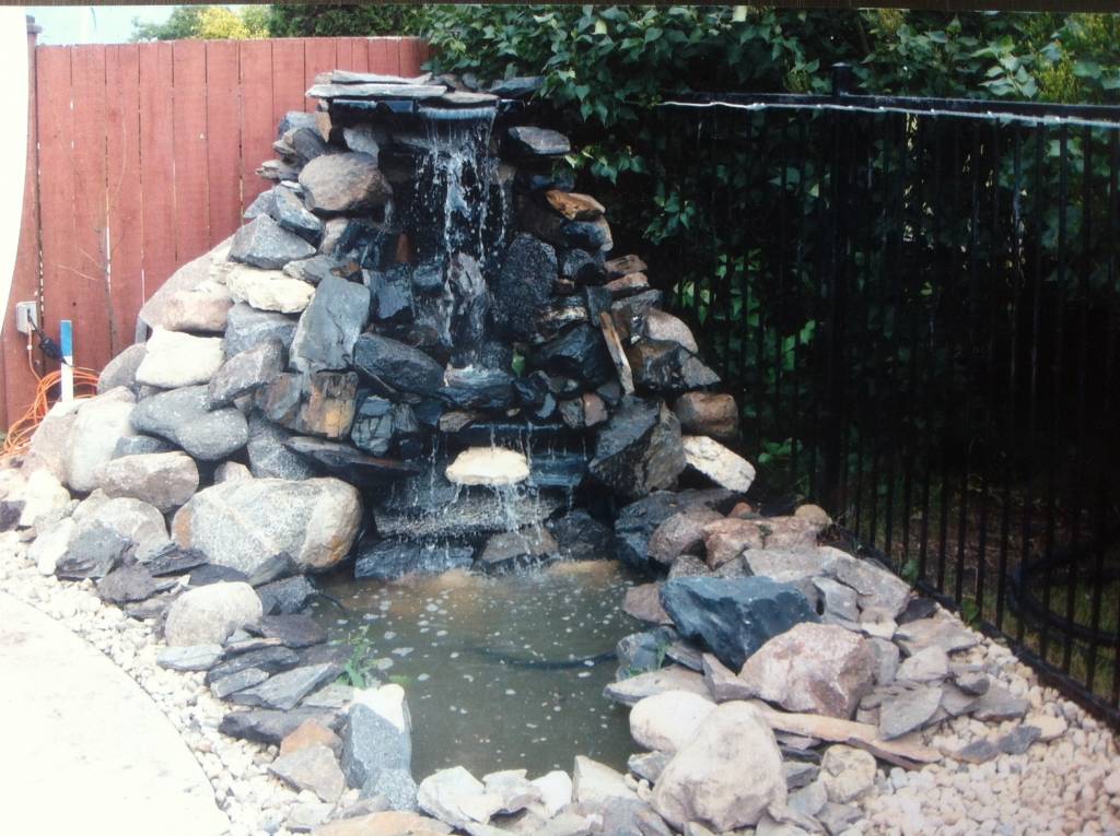 Water Feature – Backyard Waterfall in Winnipeg