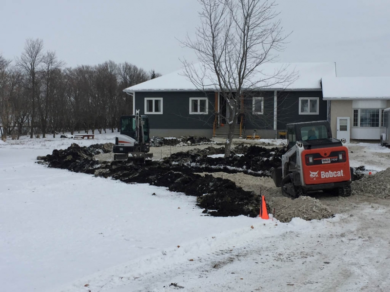 Rural driveway circle expansion