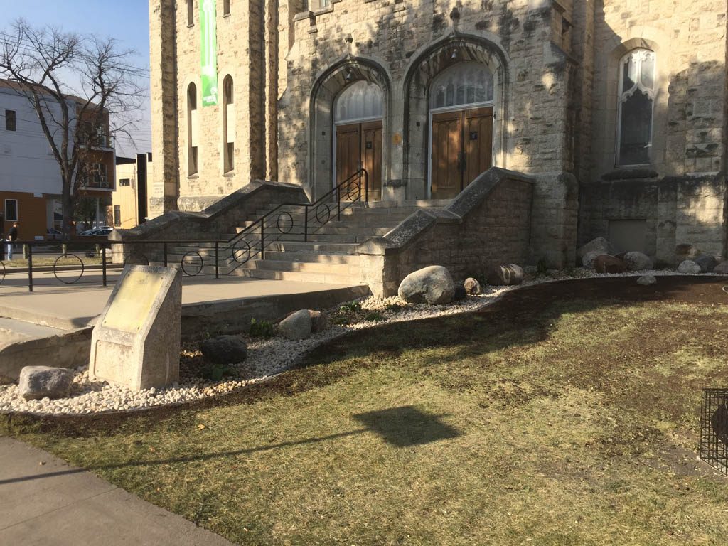 Boulders, plants, riverwash, etc for Westminster United Church