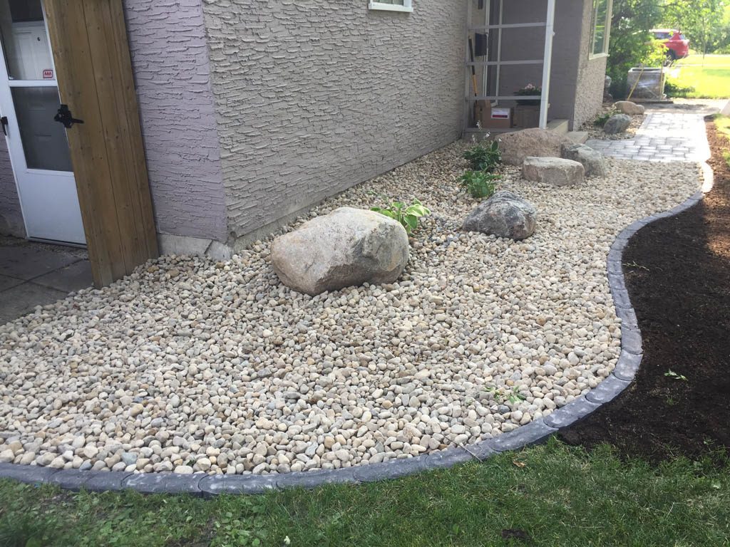 Flagstone steppers, boulders, granite edgers, etc