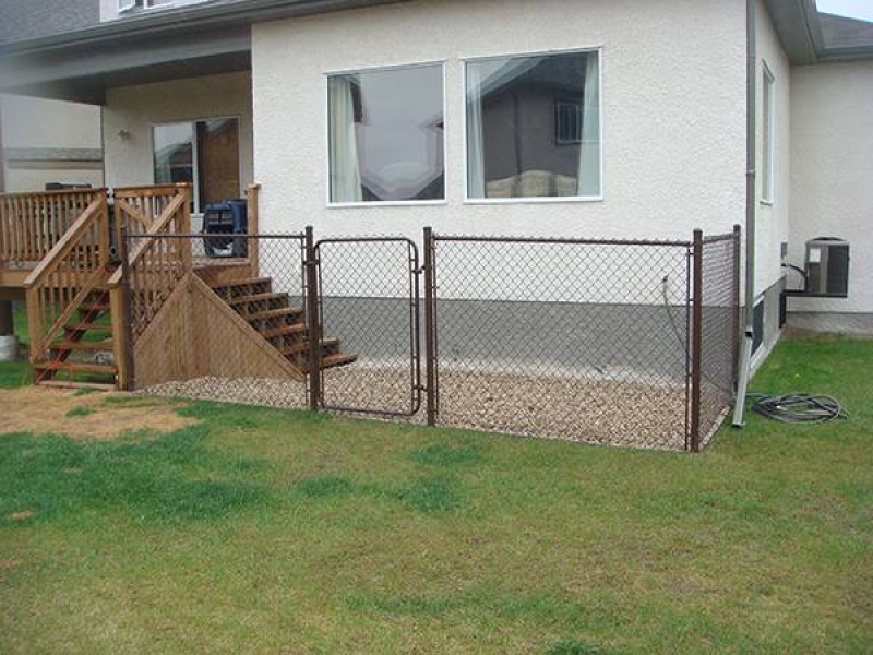 Chainlink fence, riverwash and additional steps for dog run (fences, decks)