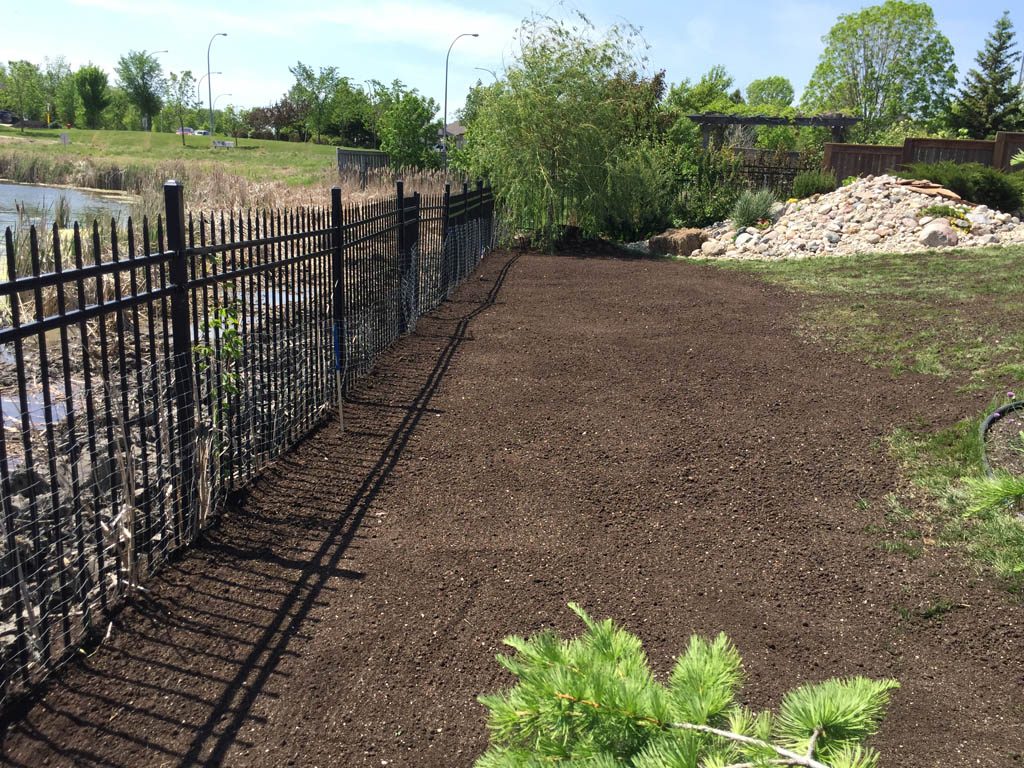 Erosion control for city lake lot