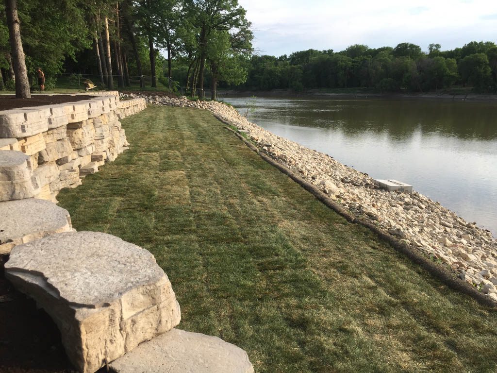 Sod, plants, mulch, etc for riverbank re-build