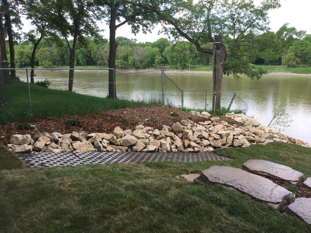 Sod, plants, mulch, etc for riverbank re-build