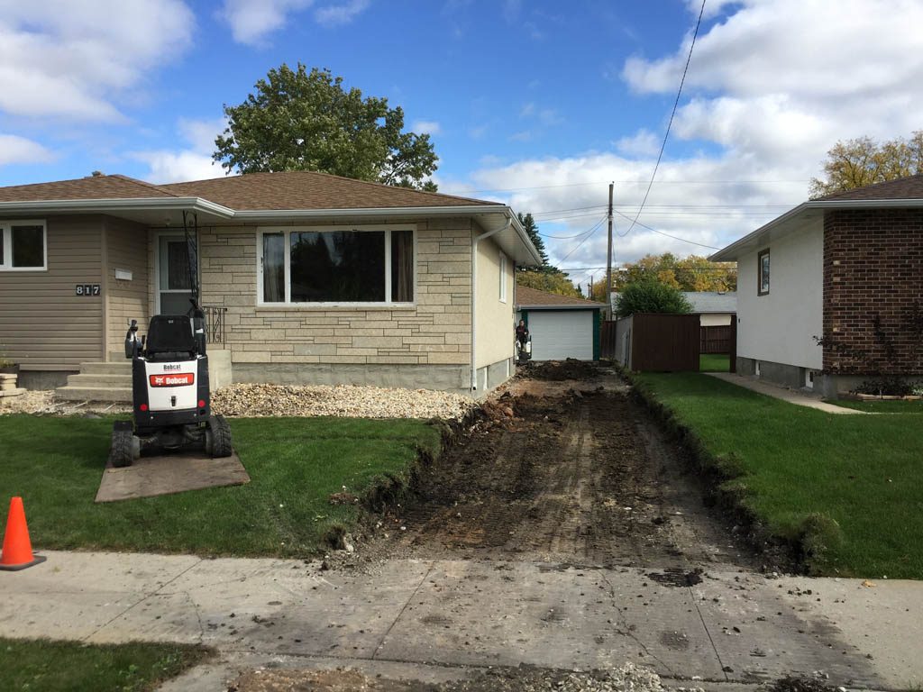 Holland paving stone driveway and front walk