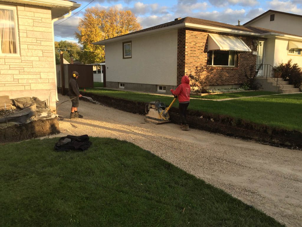 Holland paving stone driveway and front walk