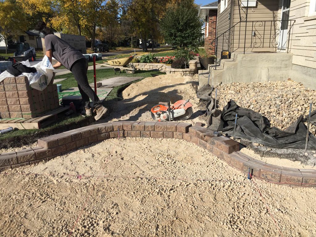 Holland paving stone driveway and front walk