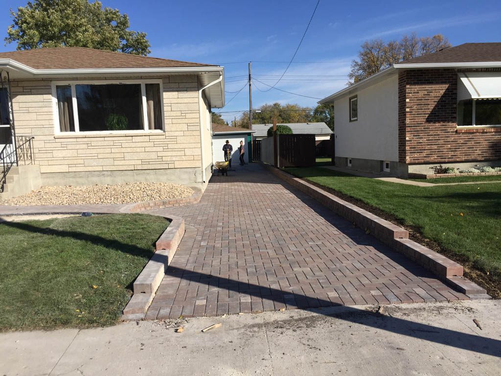 Holland paving stone driveway and front walk