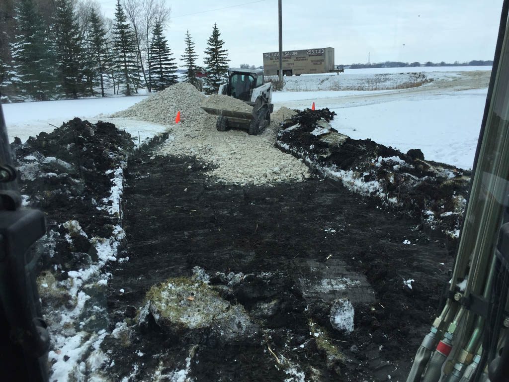 Rural driveway circle expansion