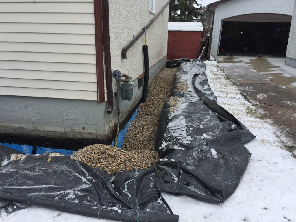 Excavation and backfilling for foundation repair